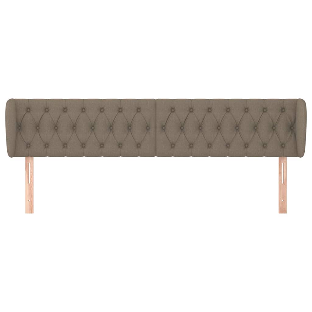 Vidaxl hoofdbord met randen 183x23x78 88 cm stof taupe