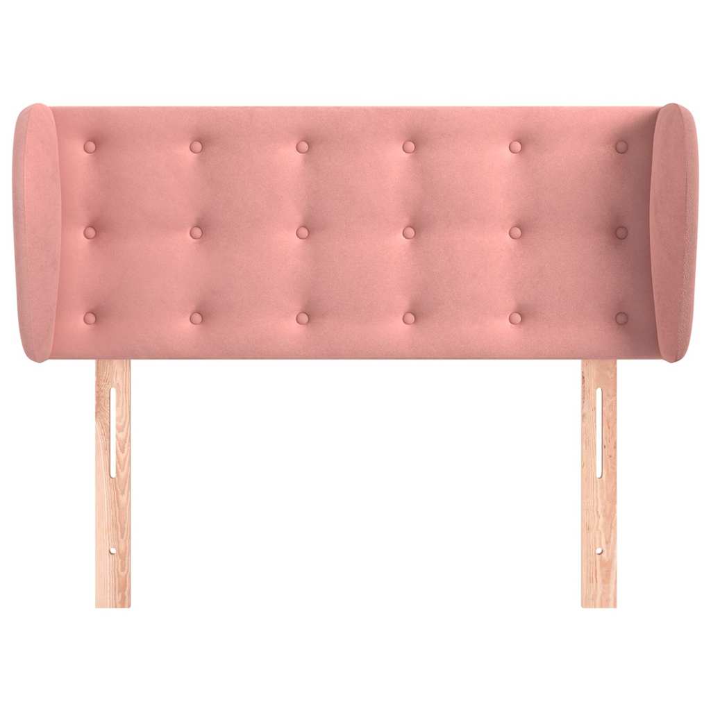 Vidaxl hoofdbord met randen 93x23x78 88 cm fluweel roze