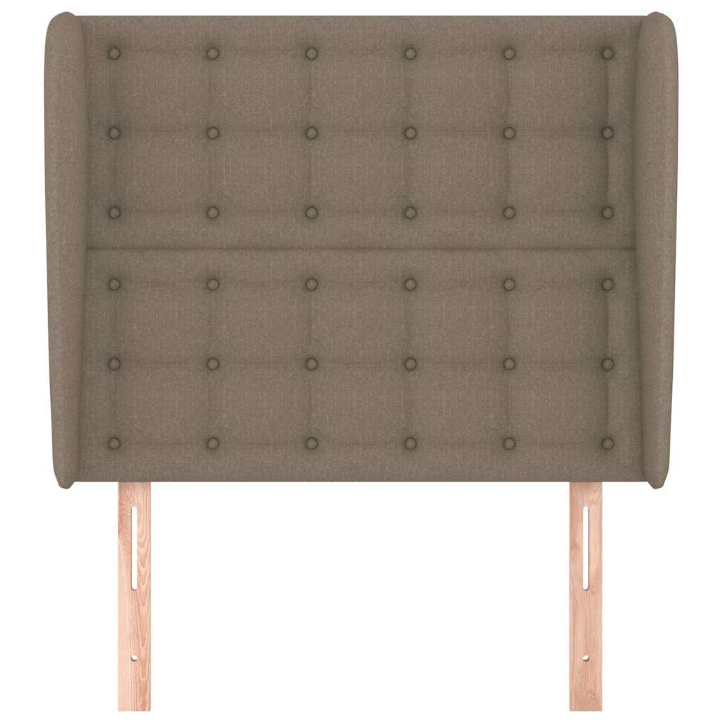 Vidaxl hoofdbord met randen 83x23x118 128 cm stof taupe