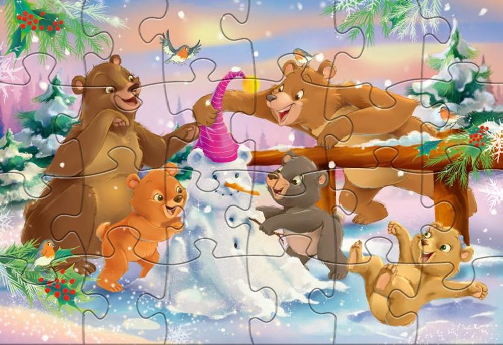 Rebo Puzzle 2x24 Teile - Weihnachten