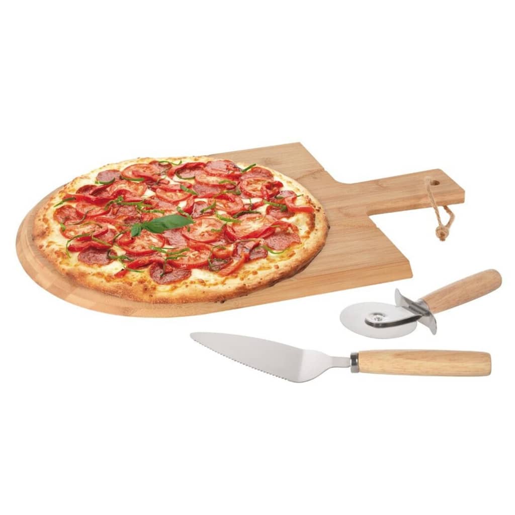 Ausgezeichnete 3-teilige Pizzasnijs-Set 43x30 cm Bambus