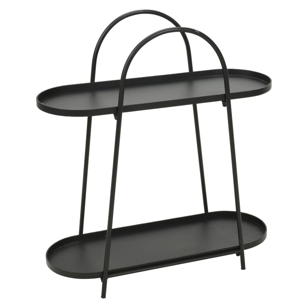 ProGarden Plant Rack 70x25x76 cm mattschwarz