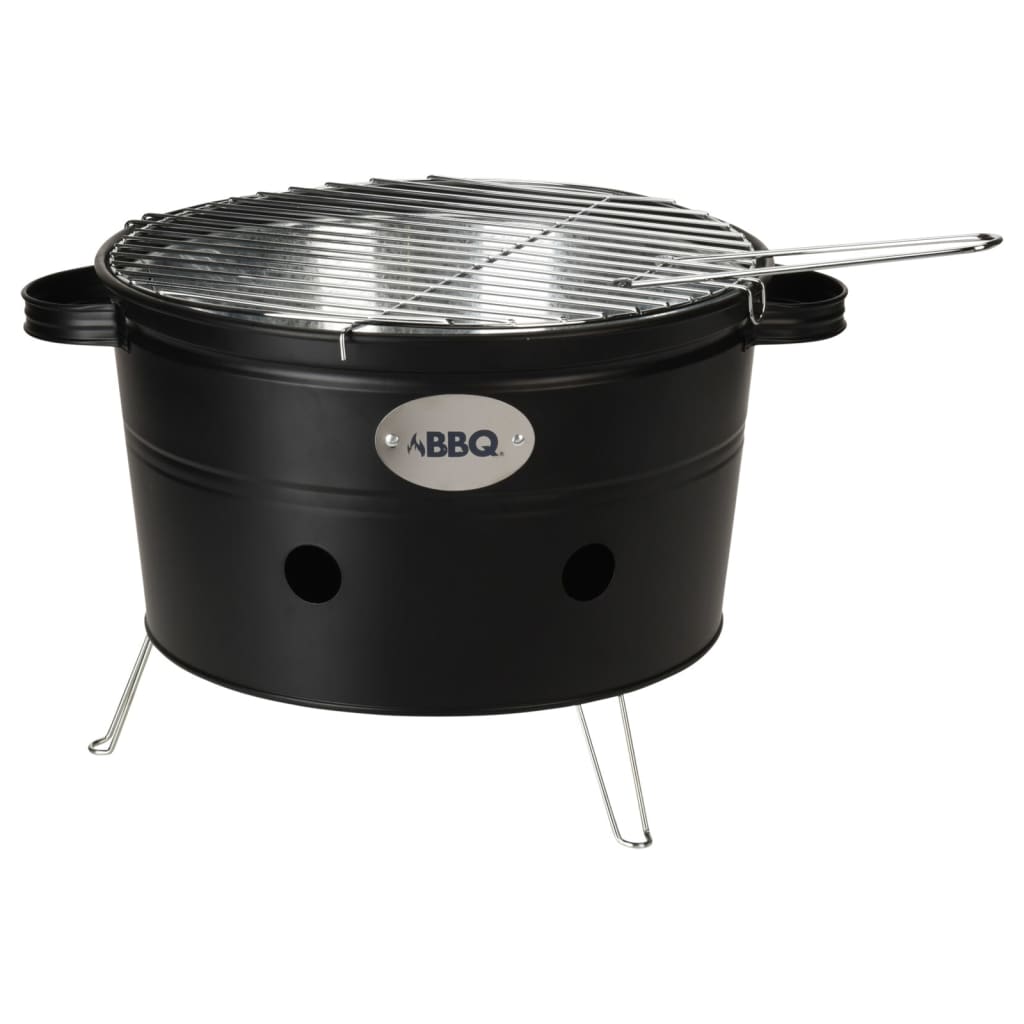 Progarden Barbecue Eimer mit 2 Griffen 34,5 cm mattschwarz