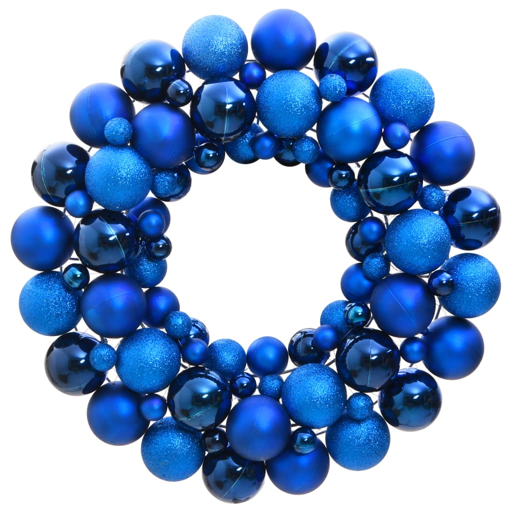 Vidaxl Weihnachtskranz 45 cm Polystyrol Blau
