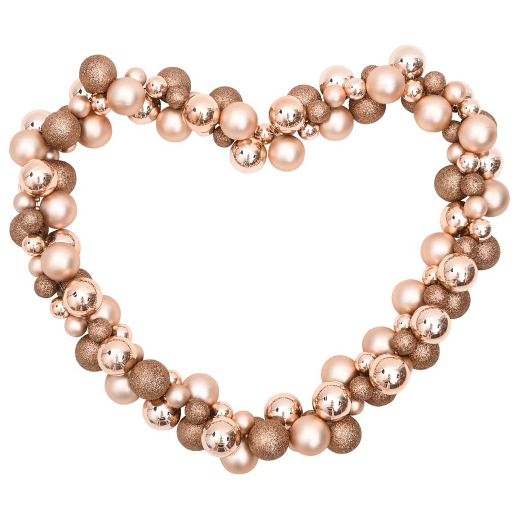Vidaxl Weihnachtsgirlandbällchen 175 cm Polystyrol Rosé Gold gefärbt