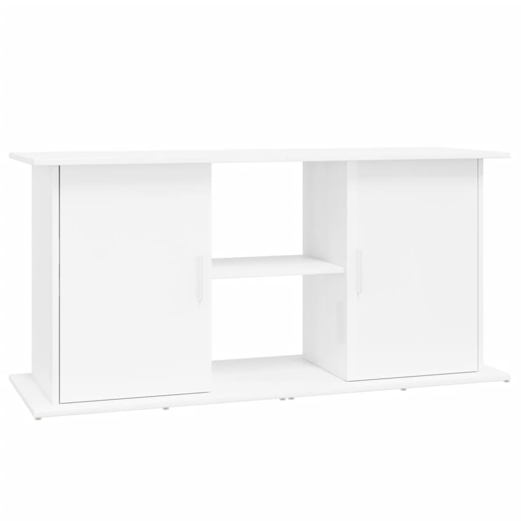 VidaXL Aquariumständer 121x41x58 cm lackiertes Holz Hochglanzweiß