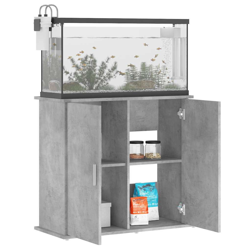 Vidaxx Aquarienständer 81x36x73 cm Holzwerkstoff Betongrau