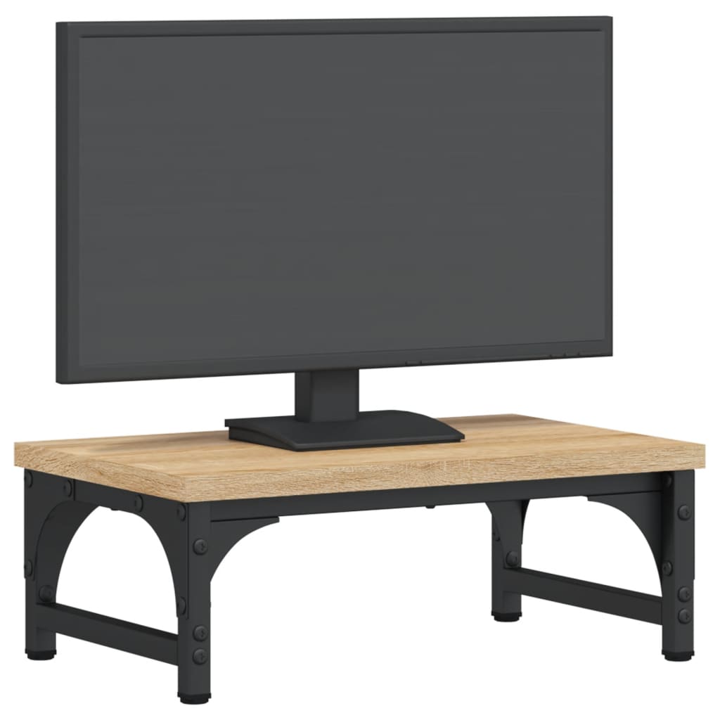 Vidaxxl Monitorständer 37x23x14 cm, fertiges Holz Sonoma-Eiche-farbig