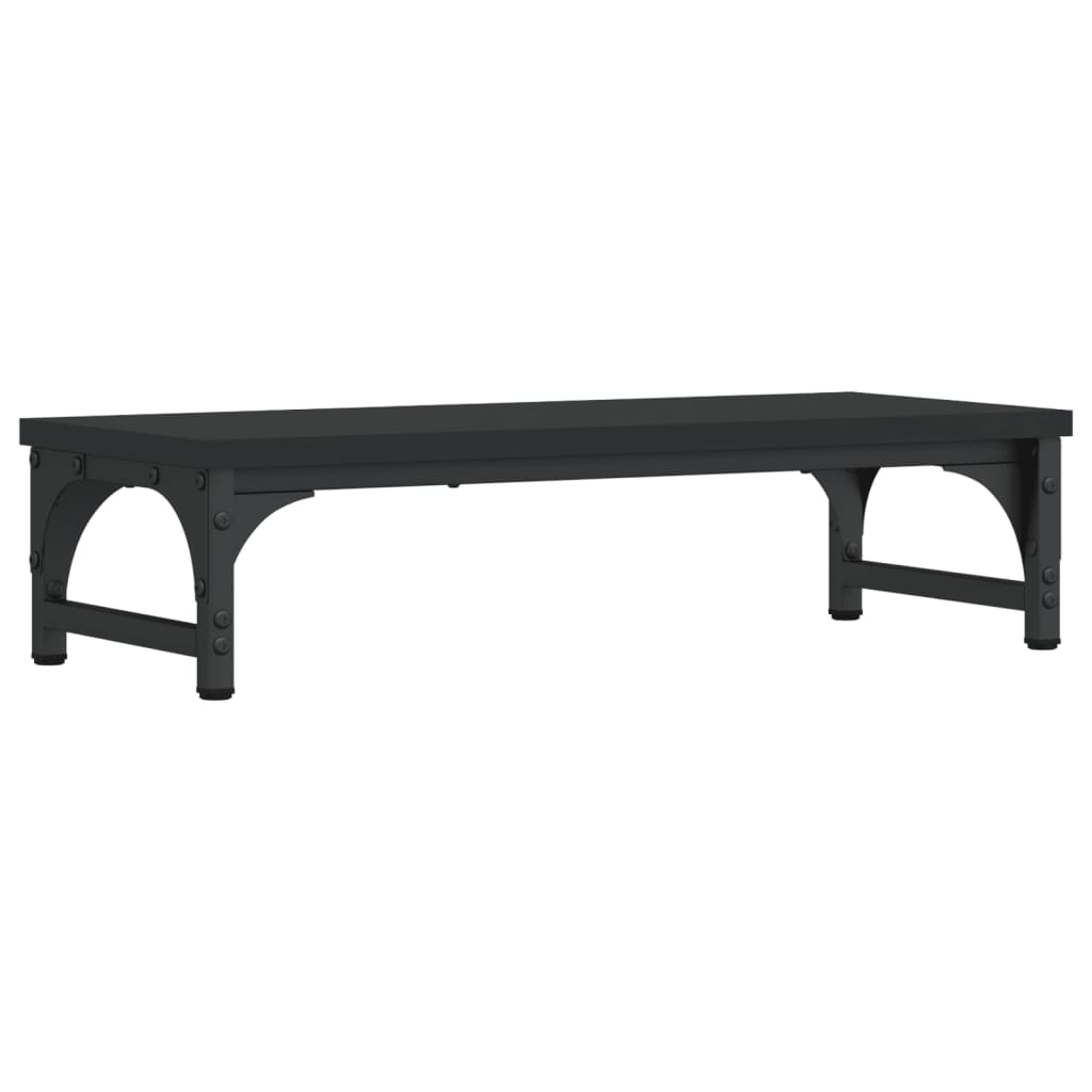 Vidaxx Monitorständer 55x23x14 cm, lackiertes Holz schwarz