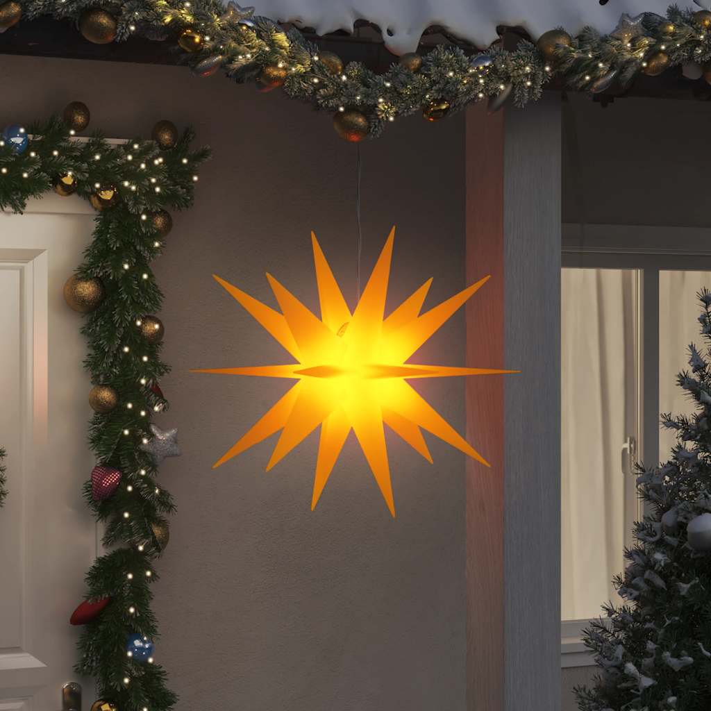 Vidaxx Weihnachtslampe mit LED klappbar 100 cm gelb