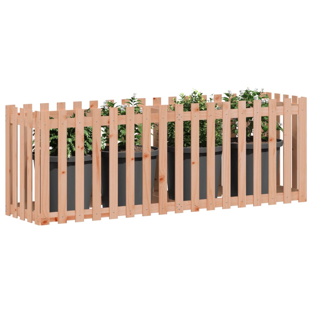 VidaXL-Pflanzgefäß-Hochzaun-Design 200 x 50 x 70 cm aus massivem Douglas-Holz