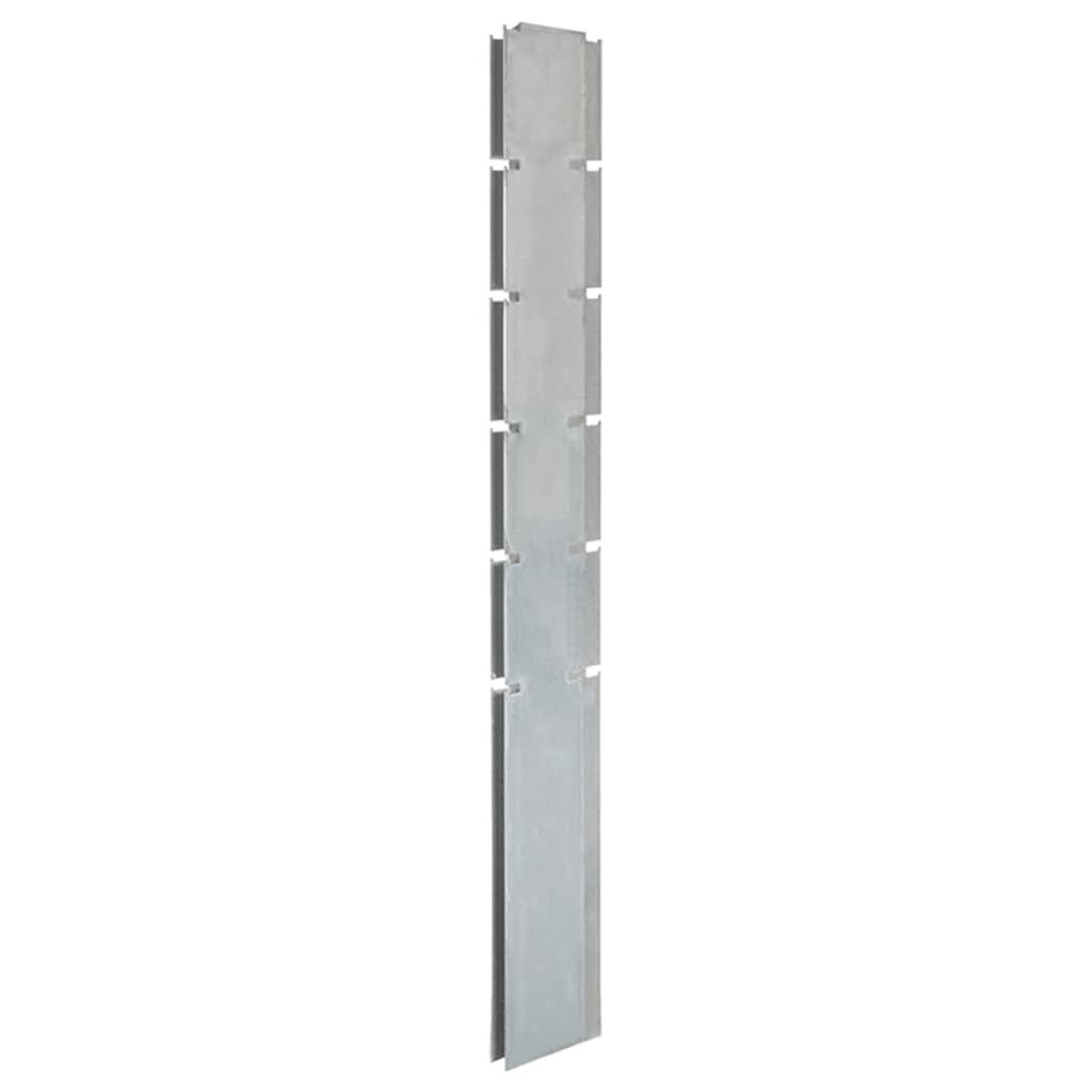 VidaXL Zaunpfosten 20 Stück 160 cm verzinkter Stahl silberfarben