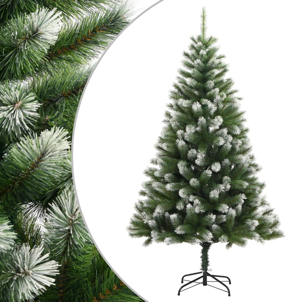 VidaXL Künstlicher Weihnachtsbaum mit Scharnieren und Schnee 180 cm