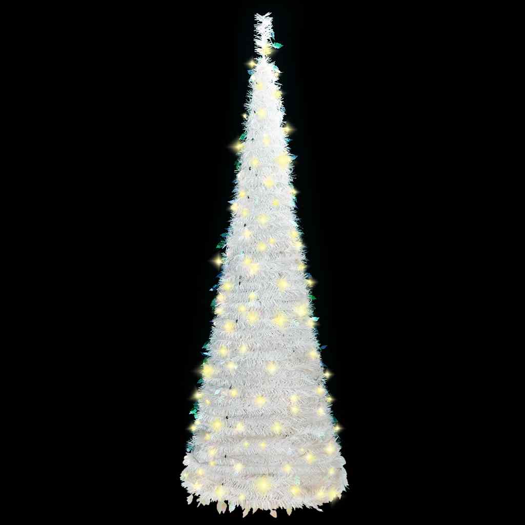 VidaXL Künstlicher Weihnachtsbaum Pop-up 200 LEDs 210 cm Weiß