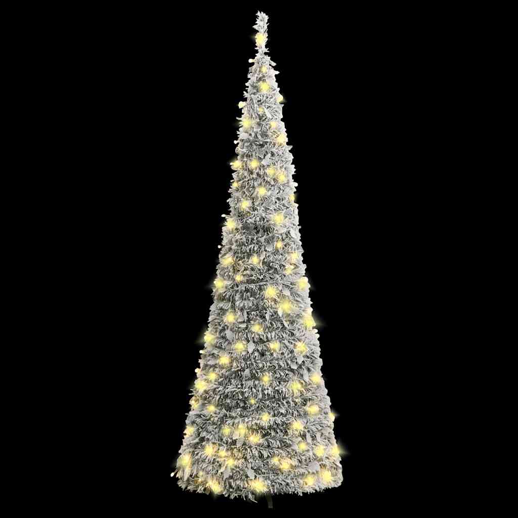 VidaXL Künstlicher Weihnachtsbaum Pop-up mit Schnee 200 LEDs 210 cm