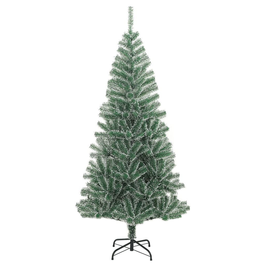 Vidaxl Kunstkerstboom mit Schnee 210 cm Grün