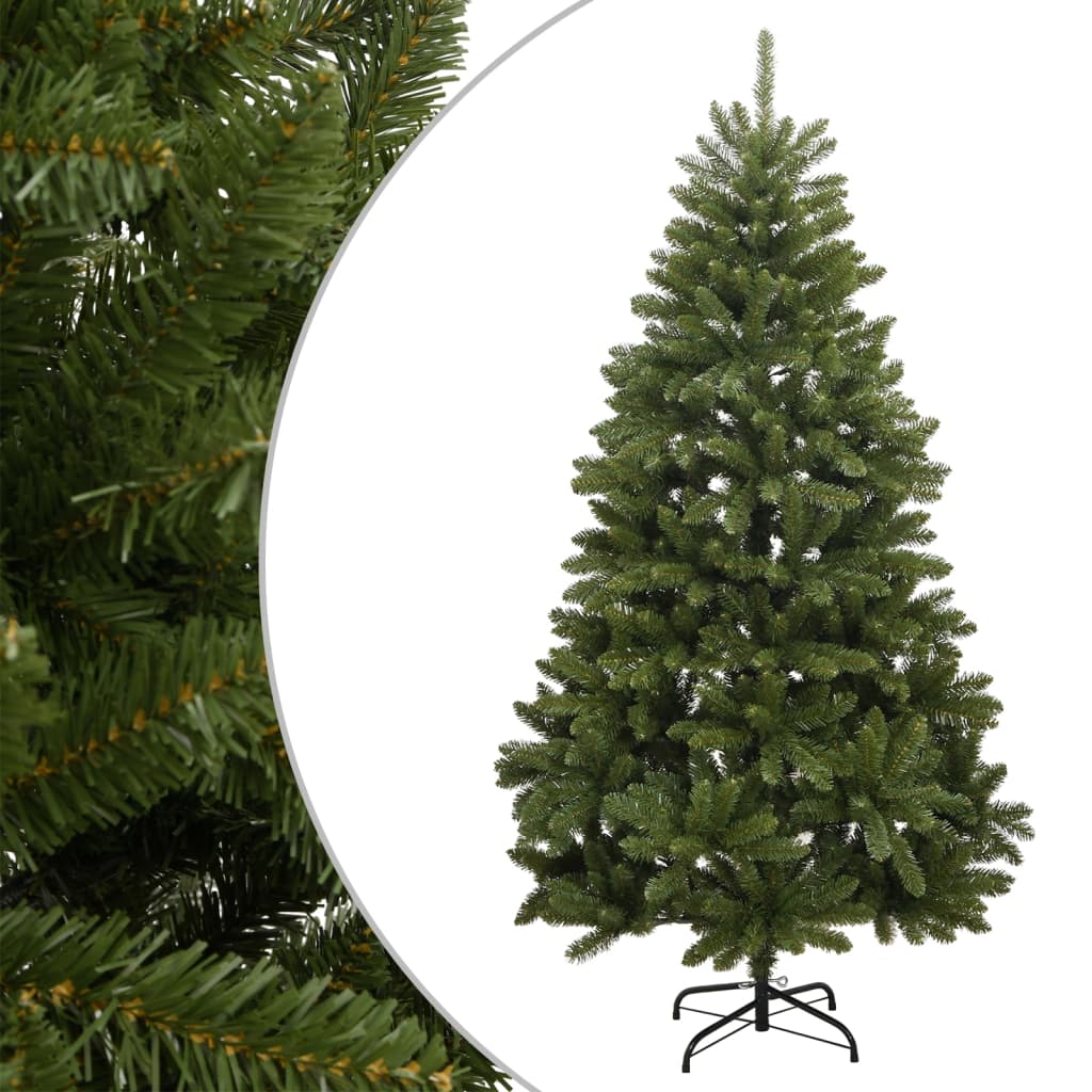 VidaXL Künstlicher Weihnachtsbaum mit Scharnieren und Ständer 180 cm Grün