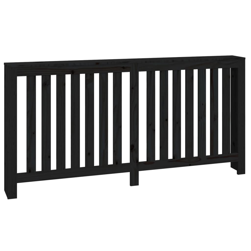 VidaXL Heizkörpergehäuse 169x19x84 cm massives Kiefernholz schwarz