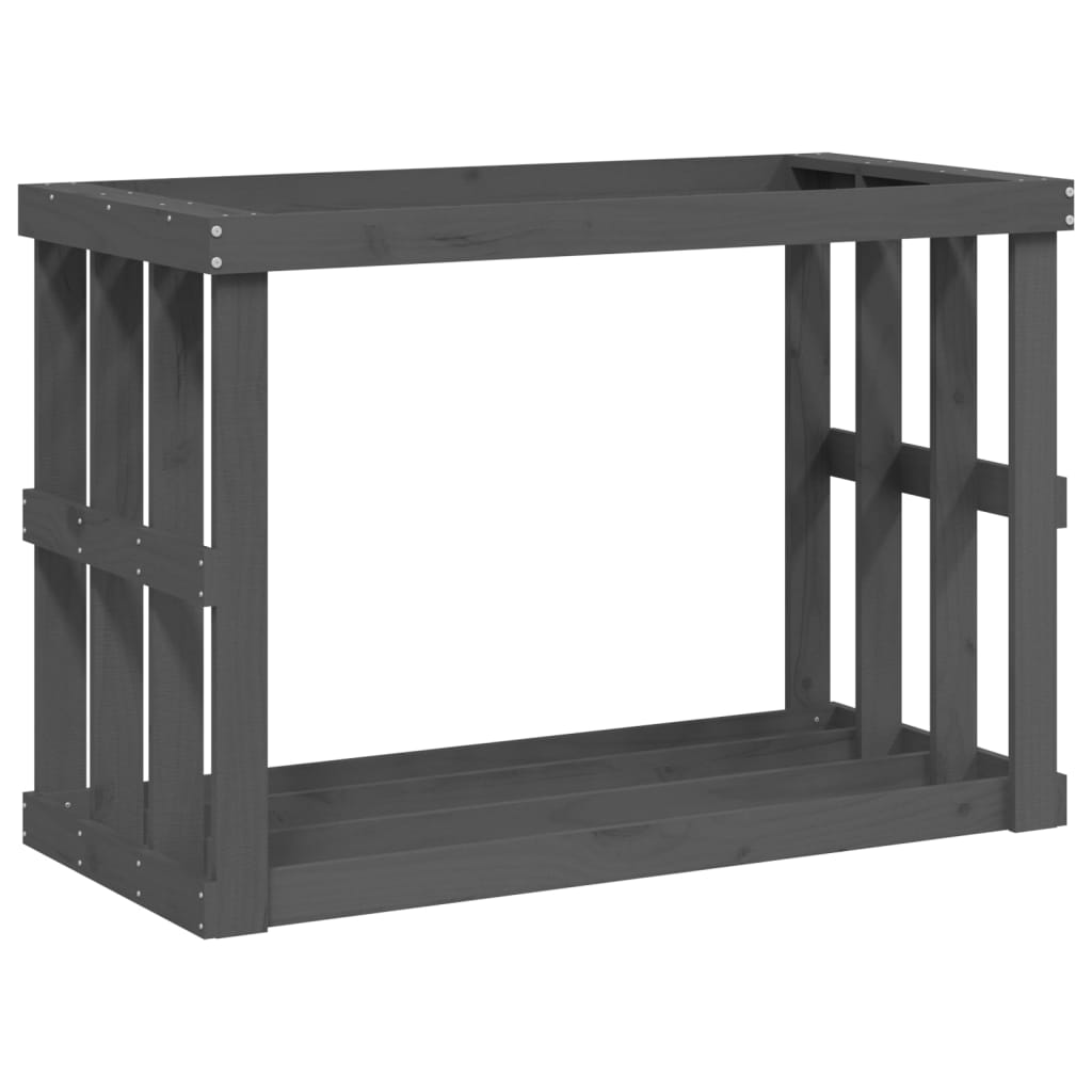 Vidaxl Holzblockhalter 108x52x74 cm Festkiefergrau