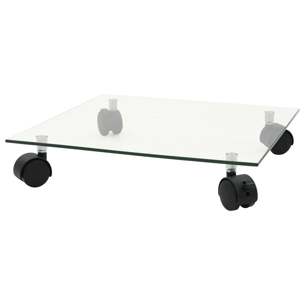 VidaXL Pflanzenrollen 4 Stück quadratisch 35x35 cm Hartglas