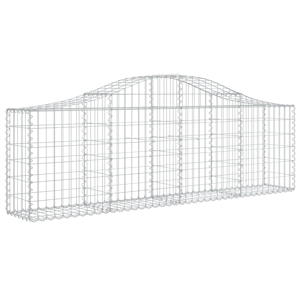 Vidaxl Schans Körbe 9 St. Gewölbe 200x30x60 80 cm verzinktes Eisen