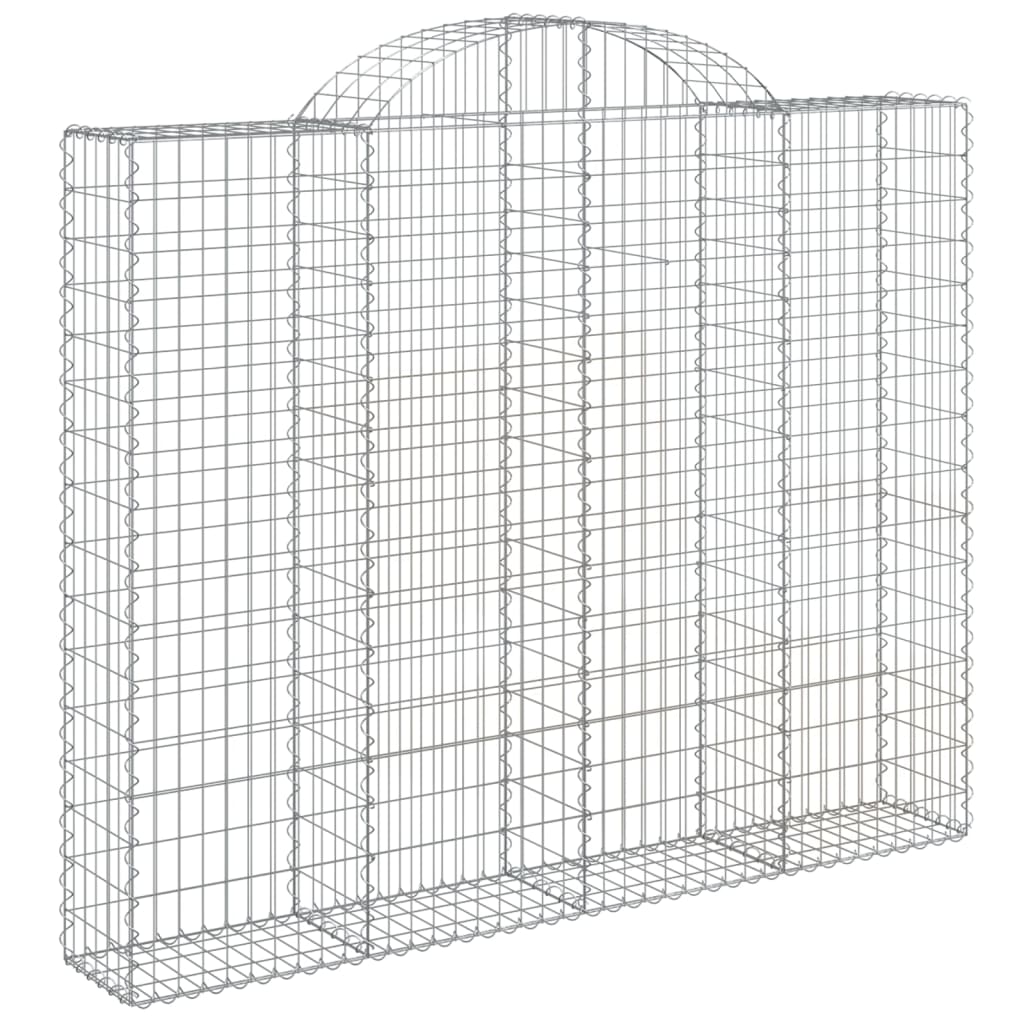 VidaXL Gabionen 6 Stück gebogen 200x30x160 180 cm Eisen