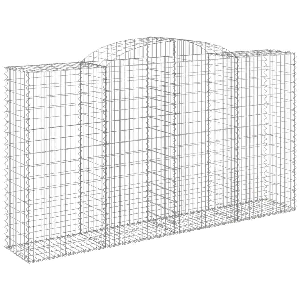 VidaXL Gabionen 5 Stück gebogen 300x50x160 180 cm Eisen
