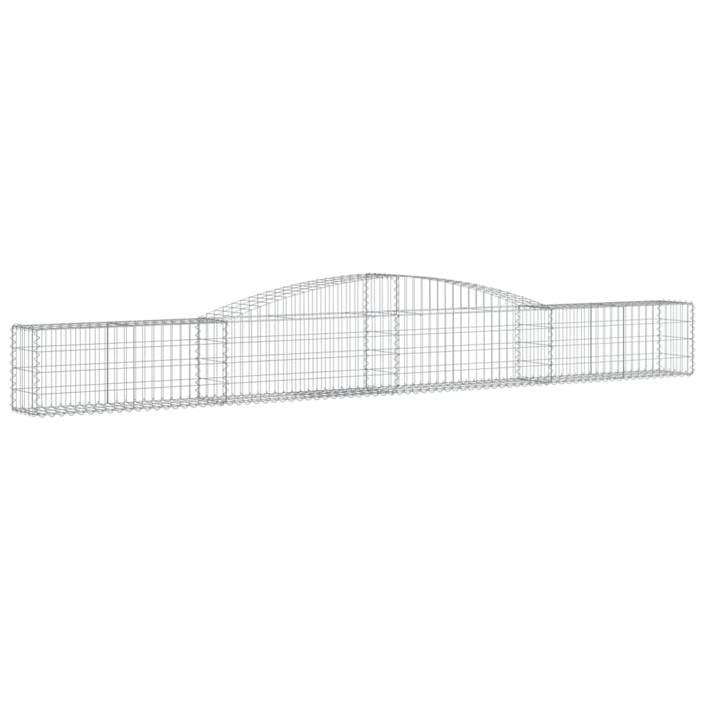 VidaXL Gabionen 10 Stück gebogen 400x30x40 60 cm Eisen