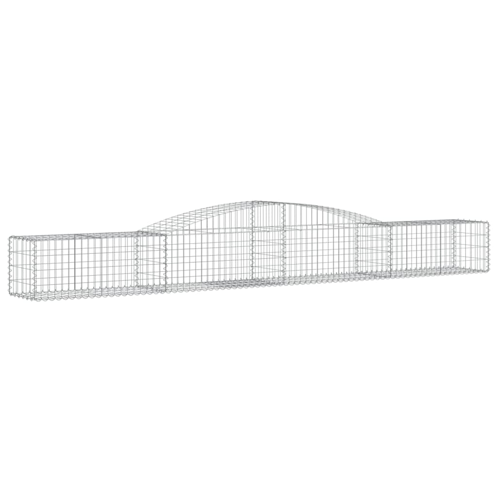 VidaXL Gabionen 6 Stück gebogen 400x50x40 60 cm Eisen
