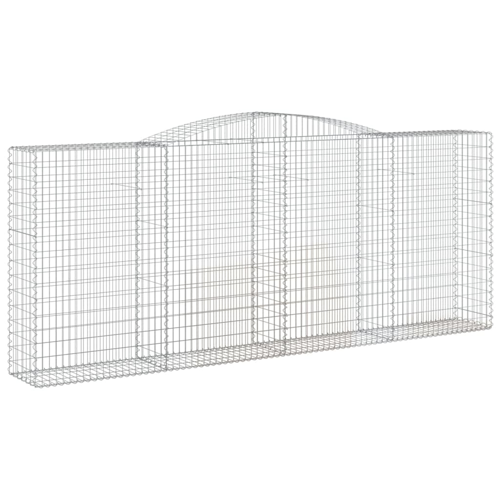 VidaXL Gabionen 3 Stück gebogen 400x50x160 180 cm Eisen