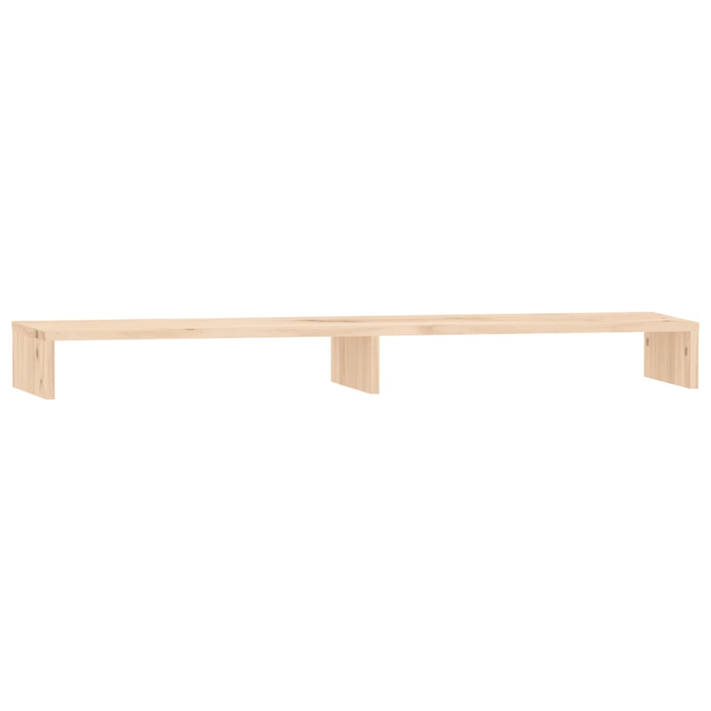 Vidaxxl Monitorständer 100x27x10 cm massives Kiefernholz