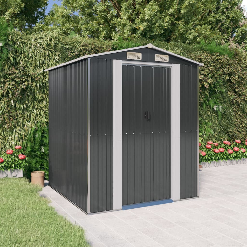 VidaXL Gartenhaus 192x191x223 cm verzinkter Stahl Anthrazit