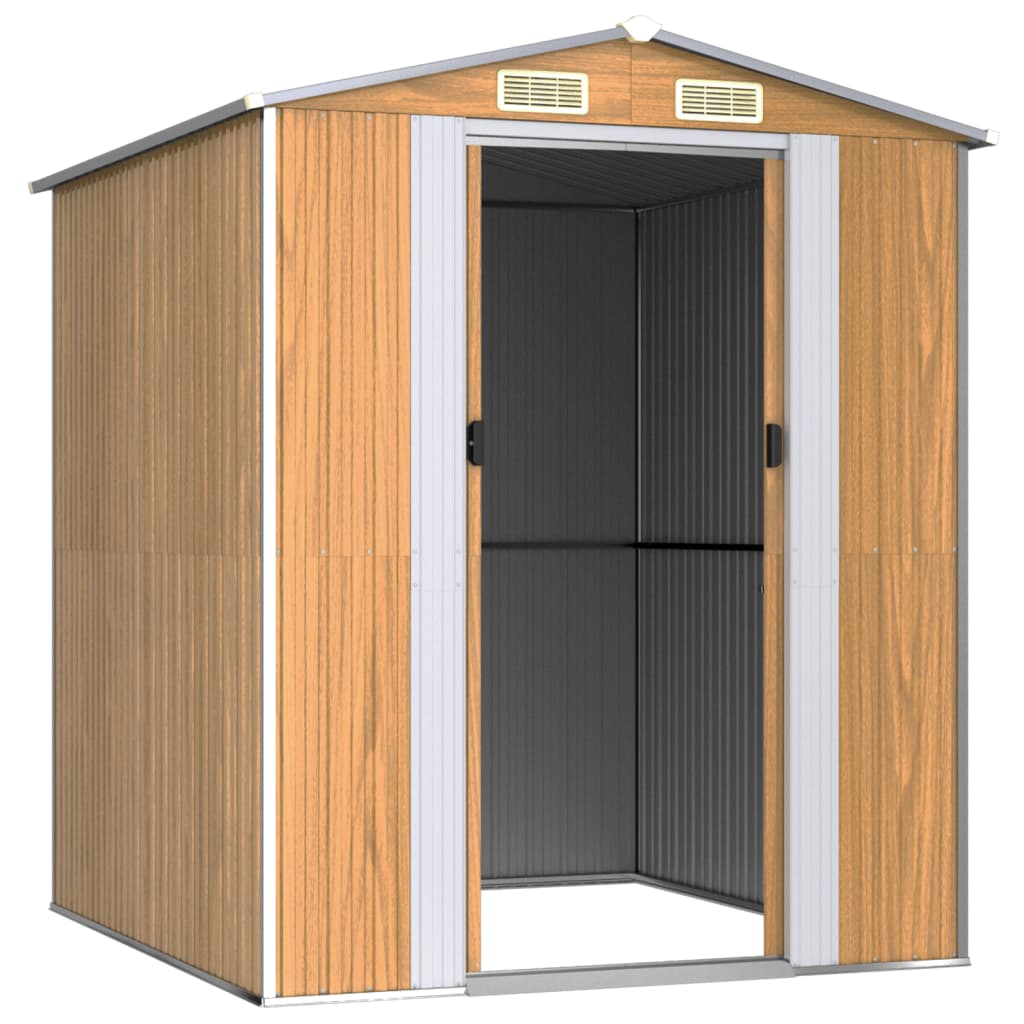 VidaXL Gartenhaus 192x191x223 cm verzinkter Stahl hellbraun