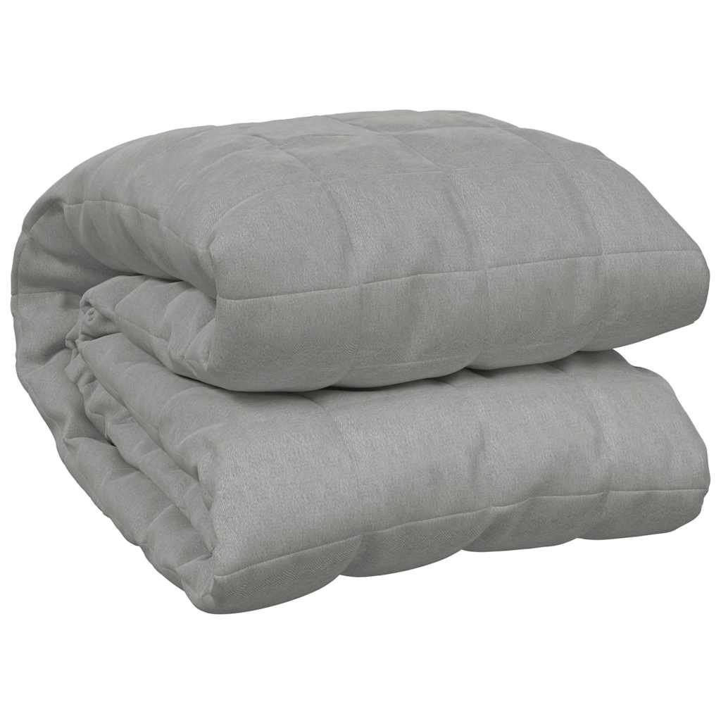 Vidaxx Gewichtsdecke 200x200 cm 9 kg Stoff grau