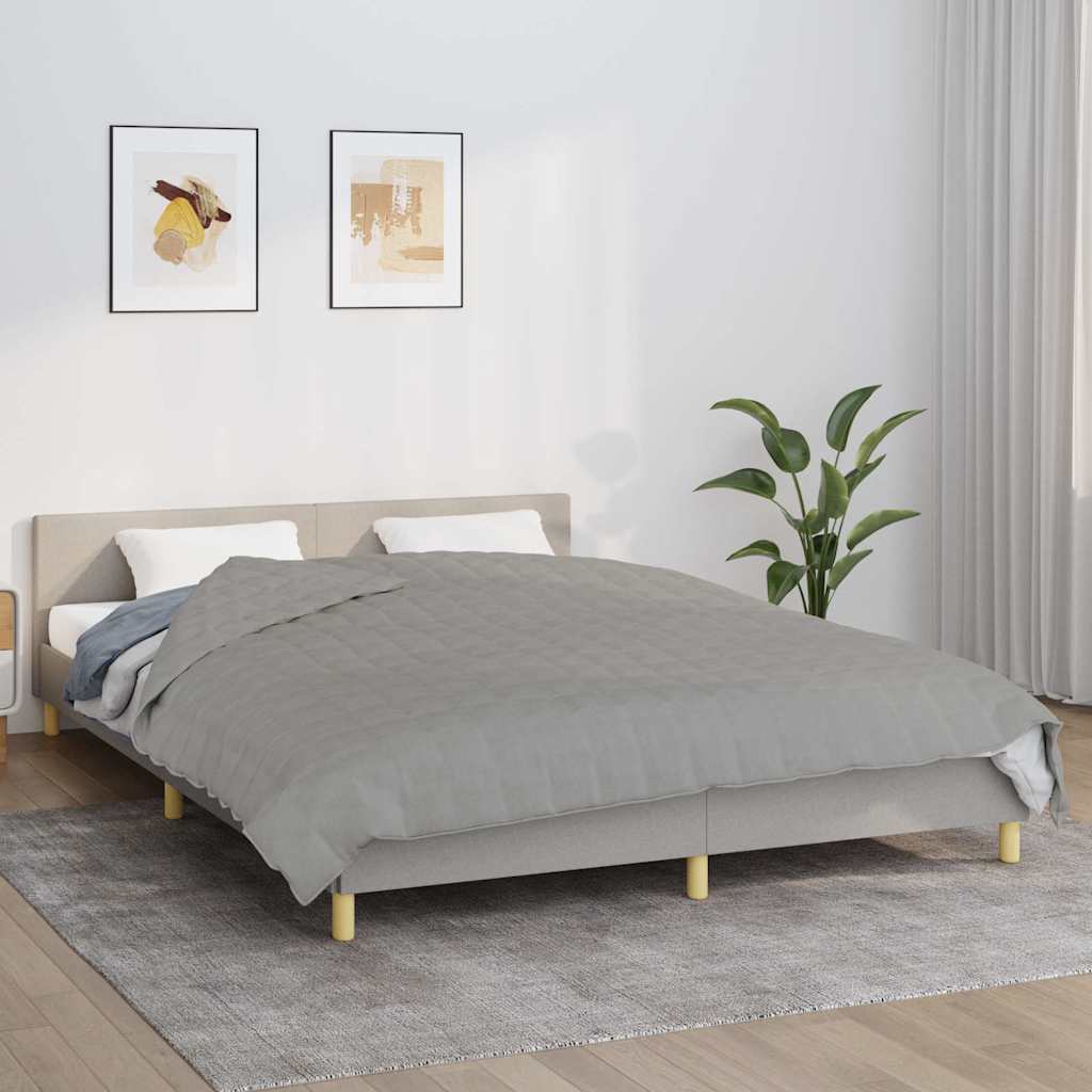 Vidaxx Gewichtsdecke 220x235 cm 11 kg Stoff grau