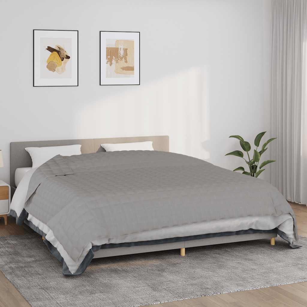 Vidaxx Gewichtsdecke 235x290 cm 11 kg Stoff grau
