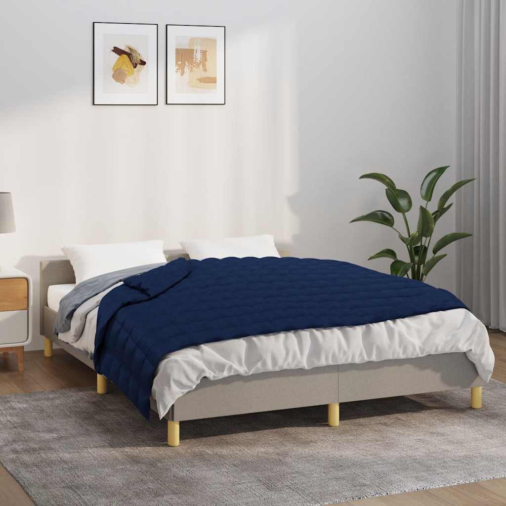 Vidaxx Gewichtsdecke 138x200 cm 6 kg Stoff blau