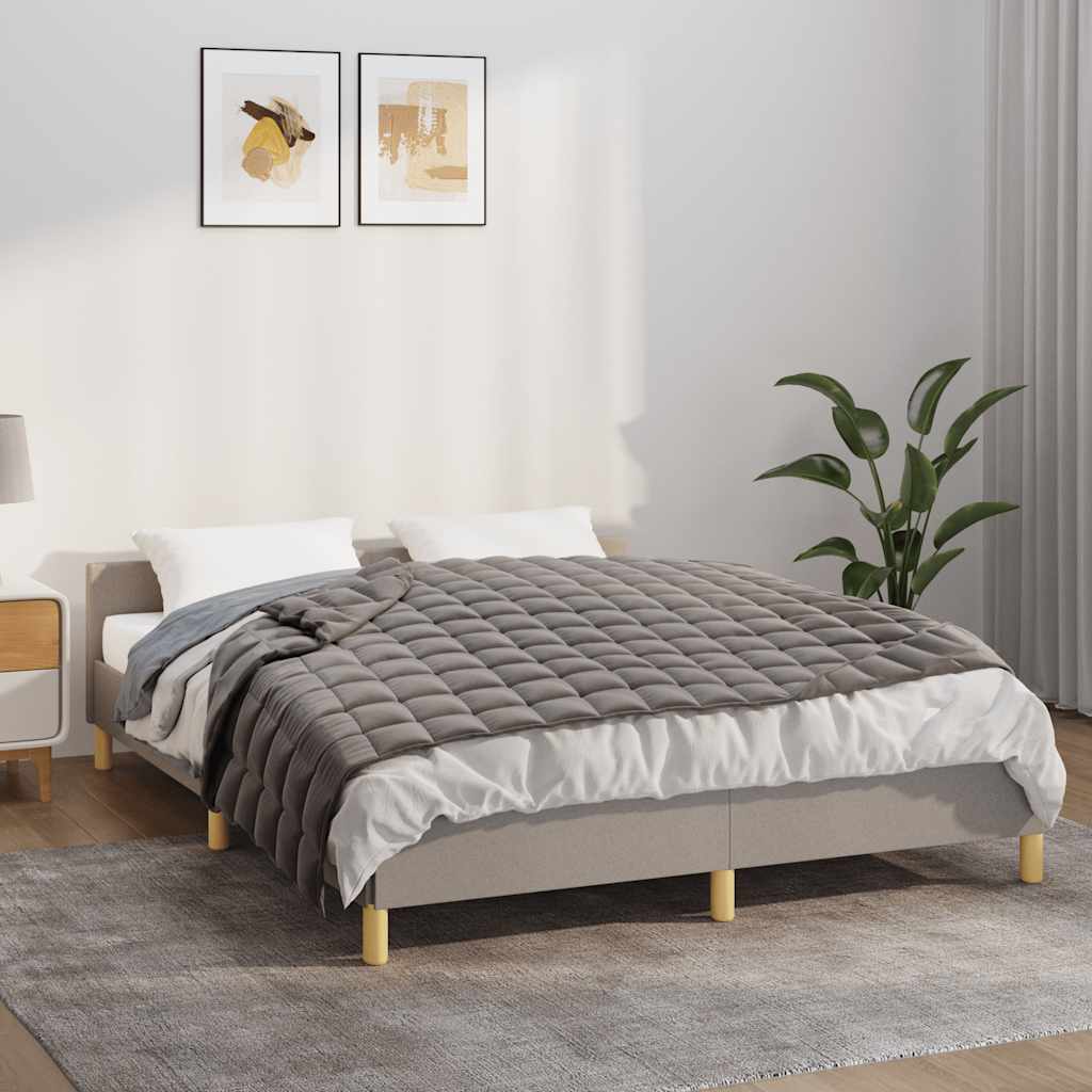Vidaxx Gewichtsdecke 138x200 cm 10 kg Stoff grau