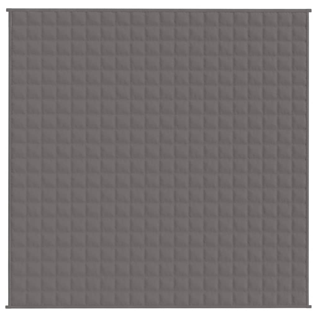 Vidaxx Gewichtsdecke 200x200 cm 9 kg Stoff grau