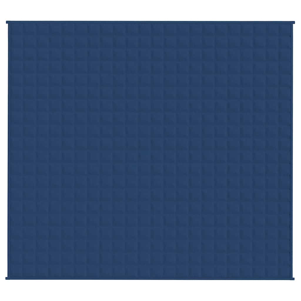 VidaXL Gewichtsdecke 200x225 cm 9 kg Stoff blau