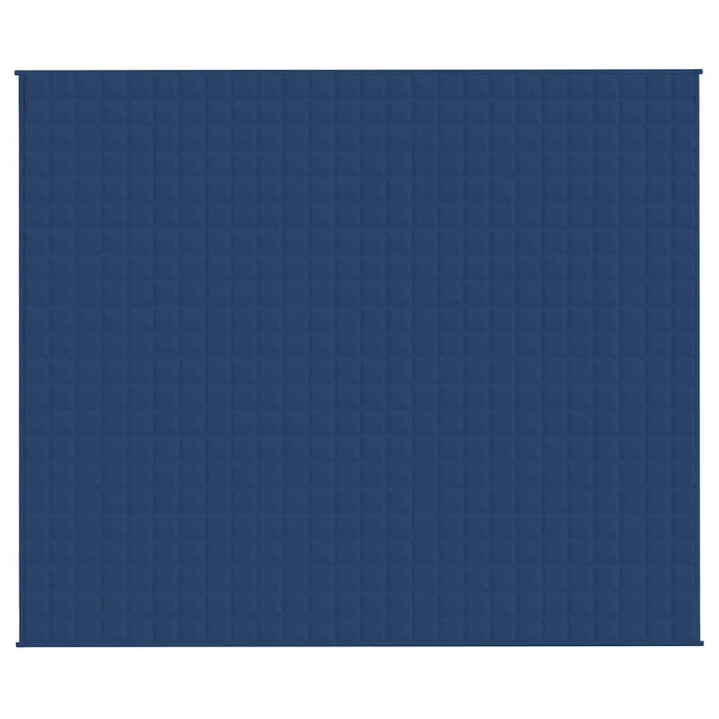 VidaXL Gewichtsdecke 220x260 cm 15 kg Stoff blau