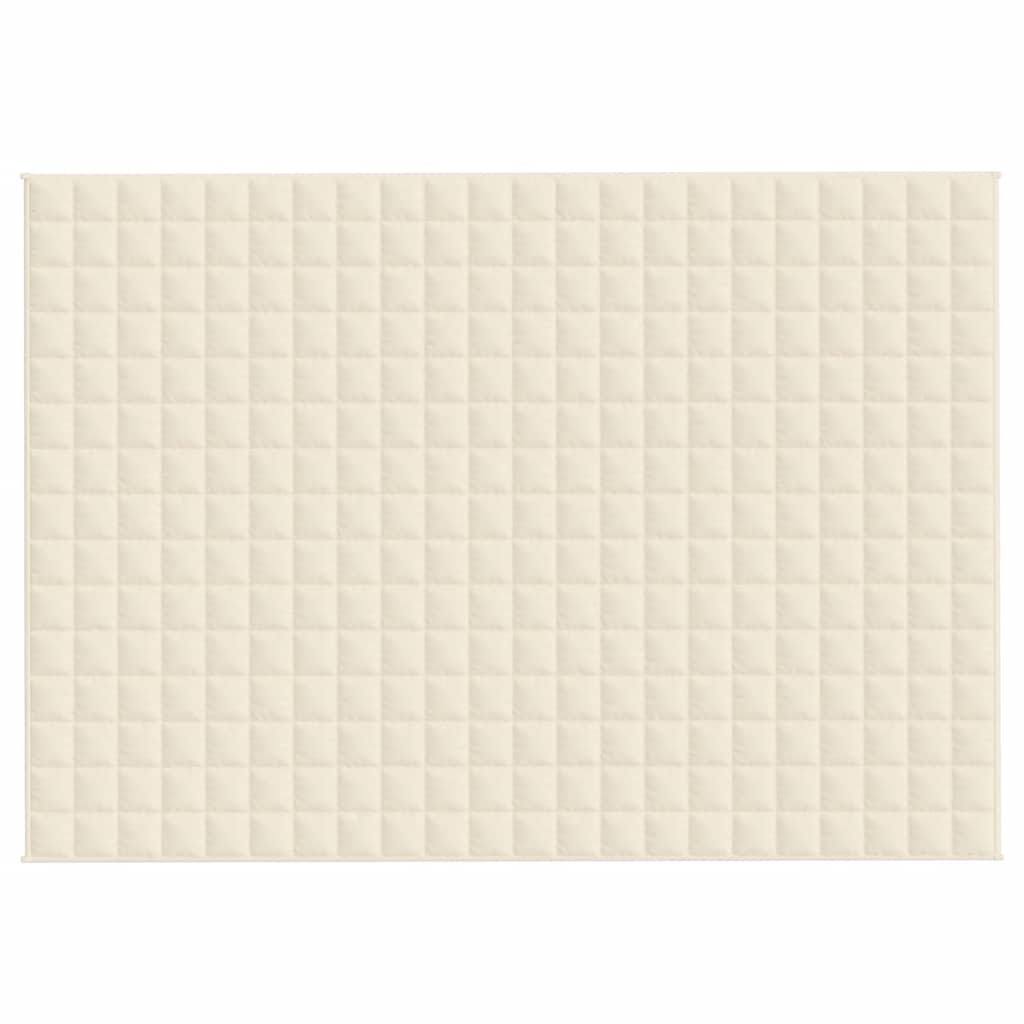 Vidaxx Gewichtsdecke 155x220 cm 11 kg Stoff hellcreme