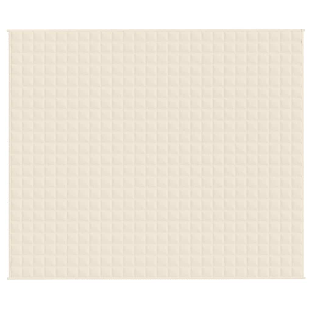 Vidaxx Gewichtsdecke 220x260 cm 11 kg Stoff hellcreme