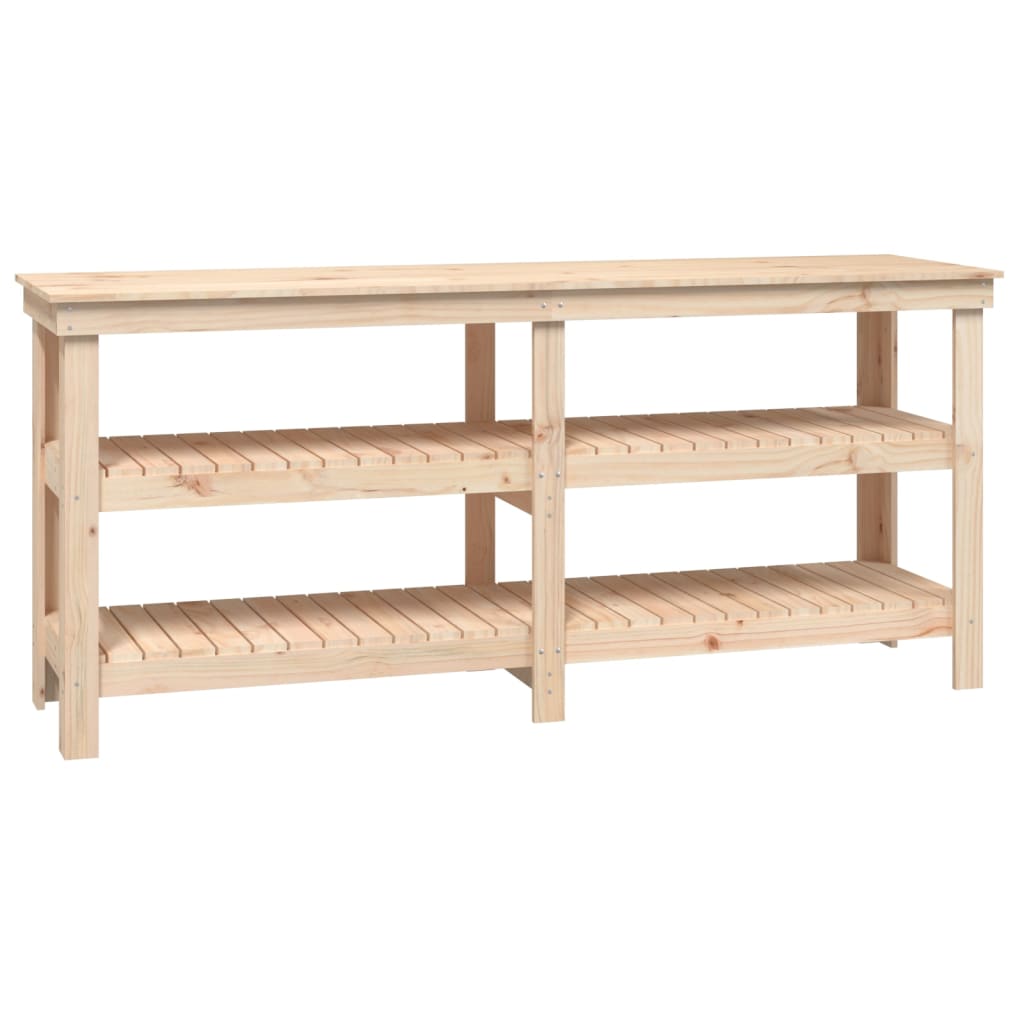 Vidaxx Werkbank 181x50x80 cm massives Kiefernholz