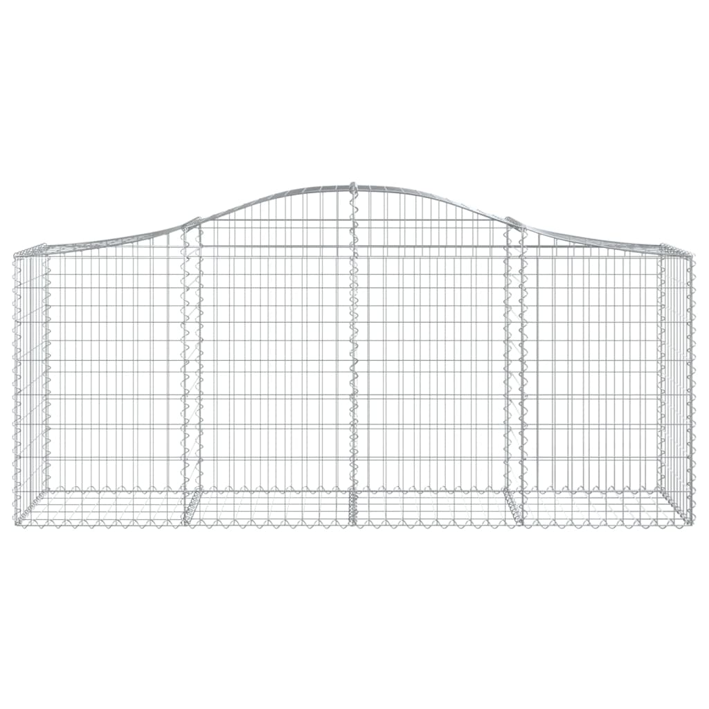 Vidaxx Gabione gewölbt 200x50x80 100 cm verzinktes Eisen