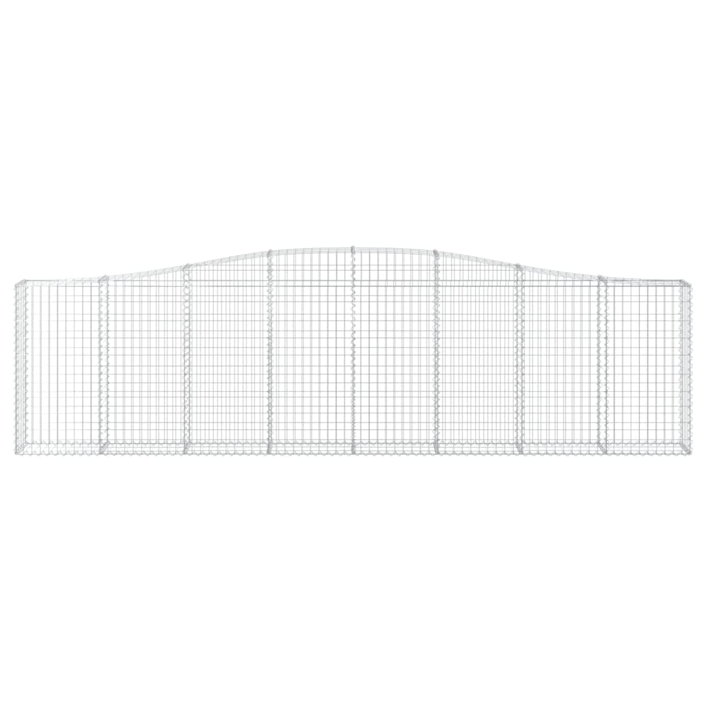 VidaXL Gabionengewölbe 400x30x100 120 cm aus verzinktem Eisen