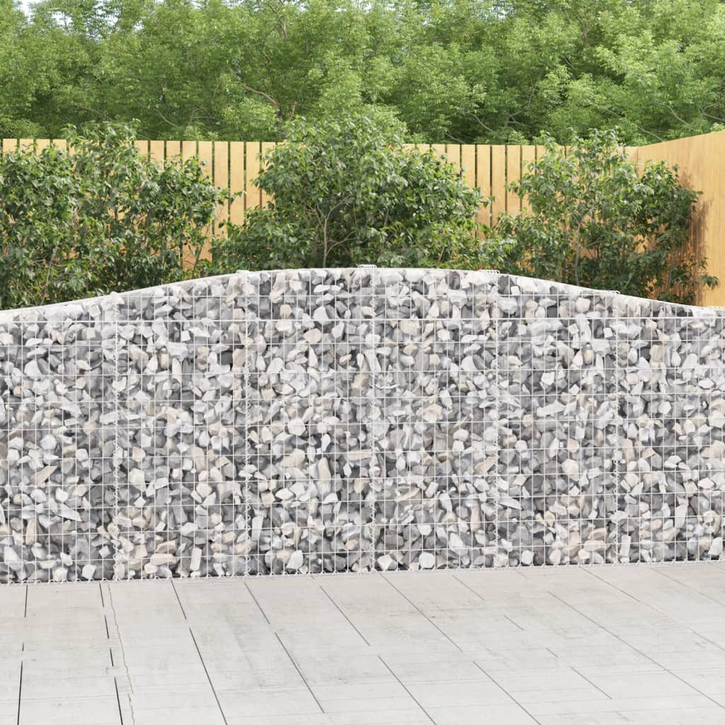 VidaXL Gabionengewölbe 400x30x100 120 cm aus verzinktem Eisen