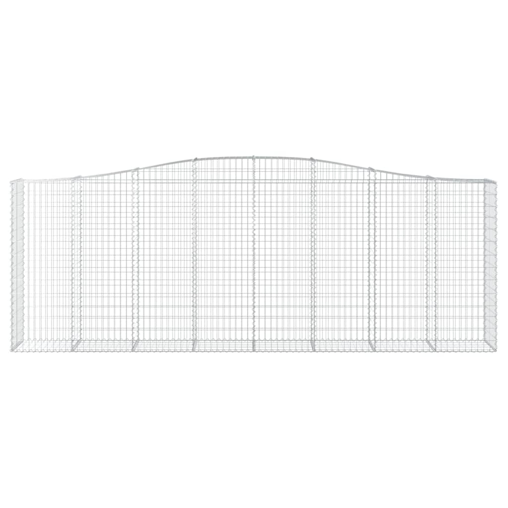 VidaXL Gabionengewölbe 400x50x140 160 cm aus verzinktem Eisen