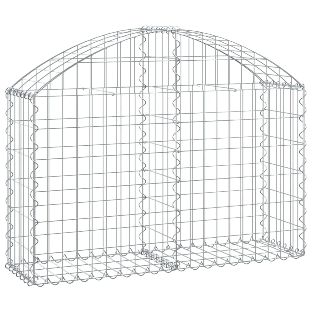 Vidaxx Gabione gewölbt 100x30x60 80 cm verzinktes Eisen
