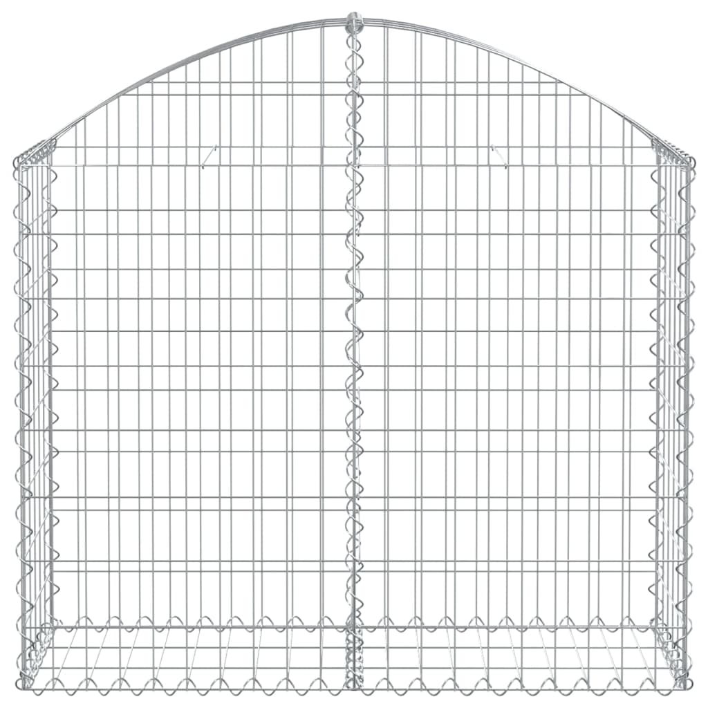 Vidaxx Gabione gewölbt 100x30x80 100 cm verzinktes Eisen